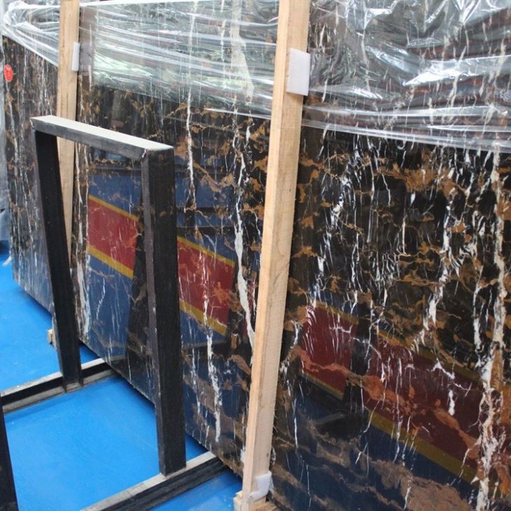 Black Gold Marble Slab (6)