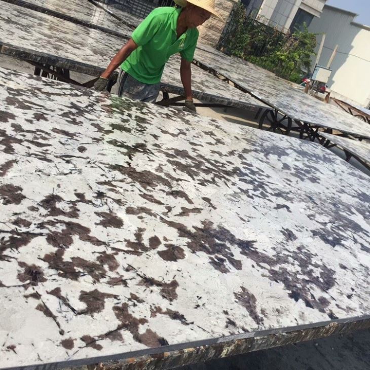 Polished Delicatus White Granite Slabs (4)