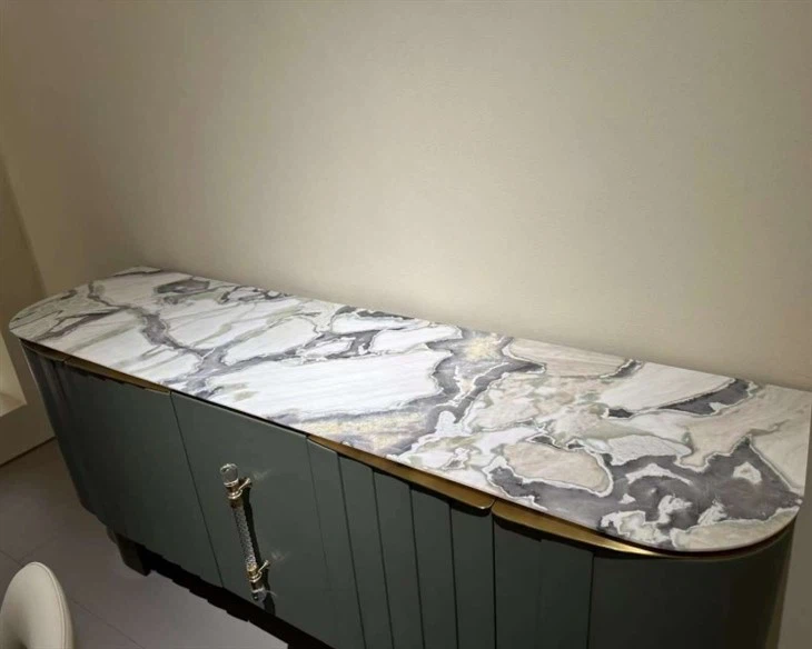 Oyster White Marble Tabletop