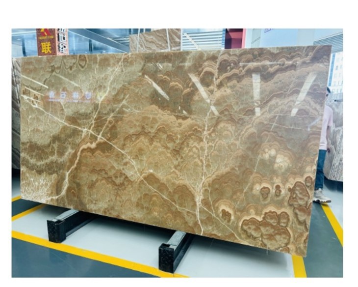 Yellow Orange Onyx Slabs For Luxury Hotel Decor